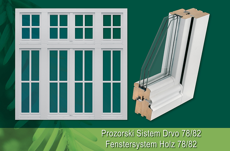 Fenstersystem Holz 78/82